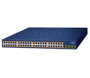 Planet GSW-5240HP / Switch / Unmanaged / 48x Gigabit PoE+ RJ-45 / 4X SFP / 1U