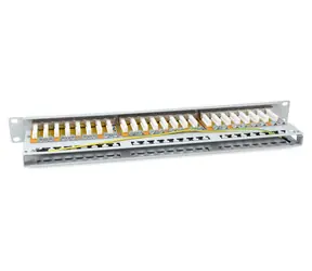 Equip mit 48 RJ-45-Anschlüssen, grau, 19 Zoll, Cat6a FTP, 1 HE, 500 MHz
