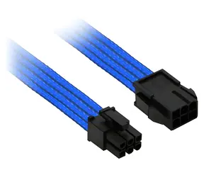 Nanoxia NX6PV3EB blaues PCI-E 6-Pin-Verlängerungskabel / 30 cm