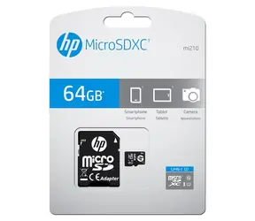 HP mi210 64GB / Speicherkarte / MicroSDXC / Klasse 10 / UHS-I (U1)