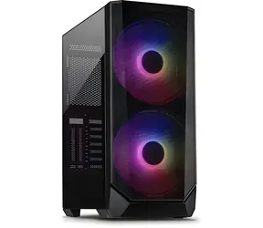 Inter-tech IT-3503 Airstream schwarz / Gehäuse / Midi-Tower / E-ATX / 2x 200 mm ARGB / gehärtetes Glas
