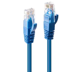 Lindy 48016 blau / Patchkabel / CAT6 U/UTP / 0,5 m / 10GBase-T