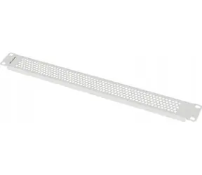 Lanberg 19" 1HE grau / Blindblende / Perforiert / Stahl