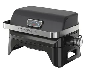 CAMPINGAZ Attitude 2GO Elektrogrill schwarz / Elektrischer Tischgrill / 2 Kochzonen / 480 × 260 mm / Display