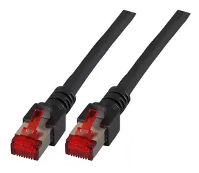 EFB CAT6 S/FTP 50m schwarz / Patchkabel / LSZH / 250 MHz / RJ-45