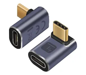 Techly IADAP USB4C-40G grau / USB-C - USB-C Adapter / USB4 / 40 Gbit/s / 8K 60 Hz