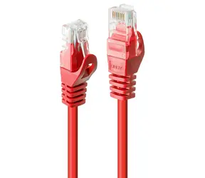 Lindy U/UTP Cat6 0,3 m rot / Patchkabel / RJ45-RJ45 / 250 MHz
