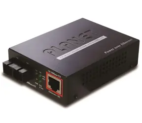 Planet PoE Medienkonverter 10/100Base-TX/100Base-FX / Medienkonverter / Multimode / SC / 2 km