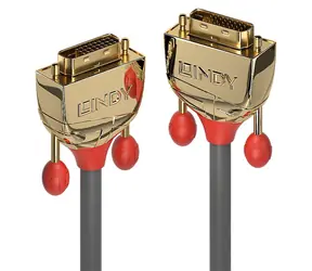 Lindy Gold Line DVI-D Dual Link grau / Kabel / DVI-D / 5 m / 2560 × 1600 px