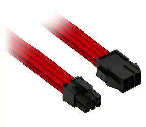Nanoxia NX6PV3ER rot / Verlängerungskabel / PCI-E 6-Pin / 30 cm / gerader Stecker