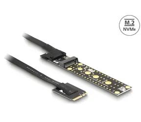DeLock / Adapter M.2 Key A+E Stecker auf M.2 Key M Steckplatz / Kabel 20 cm