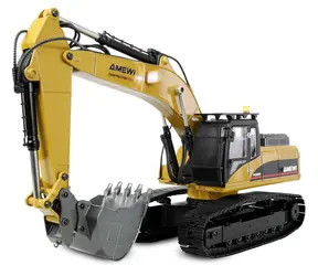 AMEWI G705E Bagger gelb-schwarz / 1:14 / ab 14 Jahren / Metall / RTR / 2,4 GHz