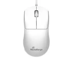 MediaRange MROS255 weiß / Optische Maus / 1000 DPI / USB / 3 Tasten / 1,5 m