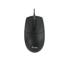 Equip Silent schwarze kabelgebundene Maus / USB-A / 1200 DPI / Leise / 1,5 m