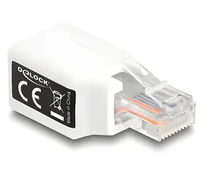 DeLock RJ50 weiß / Adapter / Stecker - Buchse