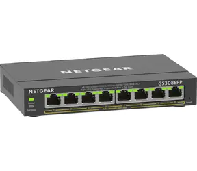 Netgear GS308EPP-100PES schwarz / Switch / 8x Gigabit PoE+ / 123 W / verwaltet