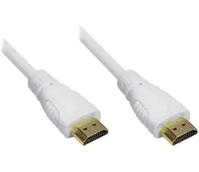 Techly weiß / HDMI-Kabel / 0,5 m / 4K / mit Ethernet / ARC