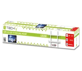 Techly ICA-PLB-162MW weiß / TV-Wandhalterung / 23-55" / VESA 400x400 / 45 kg / schlank