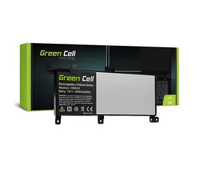 Green Cell C21N1509 / Akku für Asus X556U / Li- Poly / 7,6 V / 4100 mAh / 4 Zellen