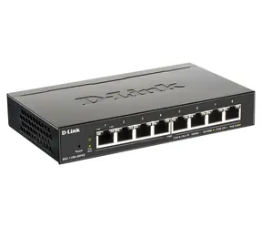 D-Link DGS-1100-08PV2/E / Switch / 8- Port 10/100/1000 Mbit/s / 8x PoE+ / SMART Managed