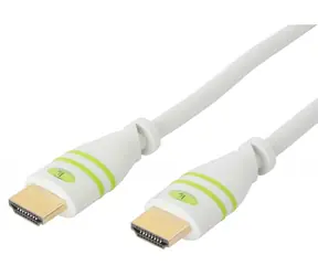 Techly ICOC-HDMI-4-010WH weiß / HDMI-Kabel / High Speed + Ethernet / 1 m / 4K / 18 Gbit/s