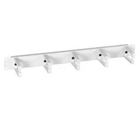 EFB 19" grau / Montageplatte / 1 HE / 5x Kunststoffgriff