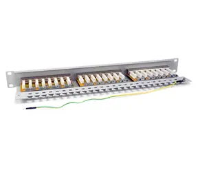 Equip mit 24 RJ-45-Anschlüssen, grau, Cat6 FTP, 1 HE, 19 Zoll, 250 MHz