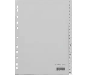 Durable AZ-Grau / Index / A4 / PP / 24 Teile / 10 Stück