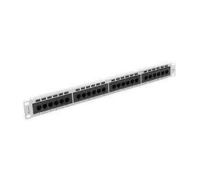 Lanberg grau / Patchpanel / 24 Ports / RJ-45 / CAT6 / UTP / 1 HE / 19"