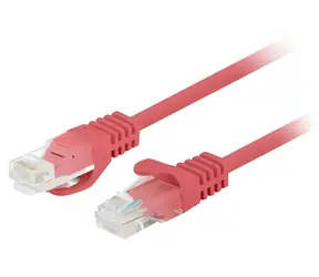 Lanberg UTP CAT5E 3M rot / Patchkabel / RJ45-RJ45 / 10er-Pack / Fluke-geprüft