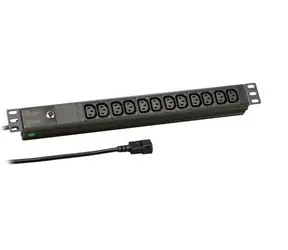 EFB EK631CC.1 schwarz / PDU / 19" 1U / 12x C13 / C14 / 10A