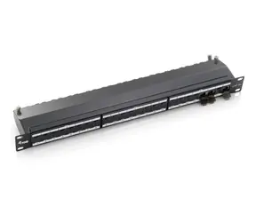 Patchpanel mit 24 Equip (RJ-45, Cat6a, FTP, 1 HE, 19 Zoll)