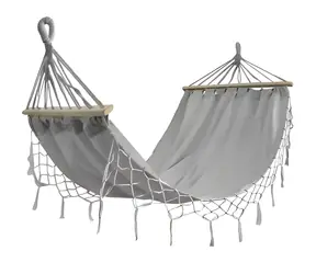 Extralink Schwarzwaldgrau / Hängematte mit Gestell / 200 x 100 cm / Tragkraft: 200 kg