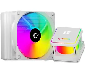 Rampage Infinite V120 weiß / AIO-CPU-Wasserkühlung / 120 mm / ARGB / Temperaturanzeige