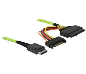 DeLock OCuLink SFF-8611 - U.2 SFF-8639 / Kabel / 0,5 m / 32 Gbit/s