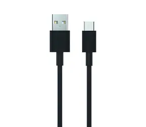 2GO schwarz / Datenkabel / USB-A - USB-C / USB 3.2 Gen 1 / 1 m / 2,4 A