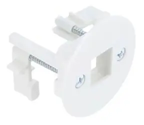 DeLock Keystone weiß / Modulhalter / Wand- und Tischmontage / 1 Port /  50 mm