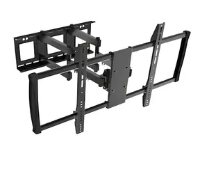 Reflecta PLEXO 100-9060T schwarz / TV-Wandhalterung / 60-100 Zoll / VESA 900x600 / Tragkraft 80 kg / neigbar, drehbar