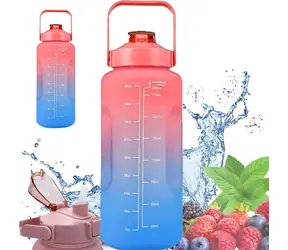 Extralink BUT-994 rot-blau / Sportflasche / 2000 ml / BPA-frei / Trageschlaufe