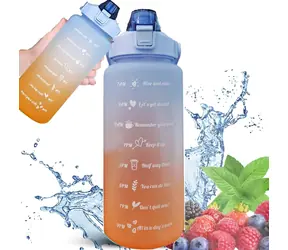 Extralink BUT-993 blau-orange / Sportflasche / 2000 ml / BPA-frei / Trageschlaufe