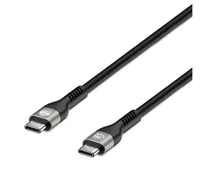 Manhattan Schwarz / Kabel USB-C - USB-C / USB 2.0 / 240 W PD 3.1 / 2 m