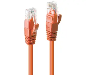 Lindy Patchkabel Cat6 orange / Patchkabel / U/UTP / RJ45-RJ45 / 0,3 m