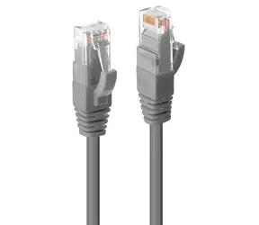 Lindy U/UTP Cat6 1m grau / Patchkabel / RJ45-RJ45 / LSZH