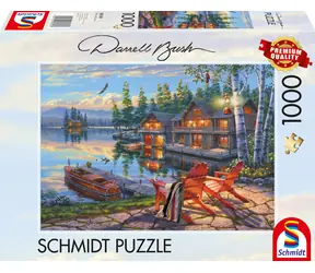 Schmidt Puzzle Ufer des Loon Lake, New York / 1000 Teile