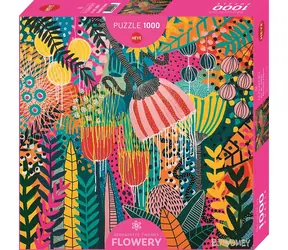 HEYE Puzzle Schöne Zukunft / Blumenmuster / Quadratisch / 1000 Teile