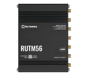 Teltonika RUTM56 / Industrierouter / Dual 5G & 4G LTE / Wi-Fi 5 / Dual-SIM & eSIM / VPN