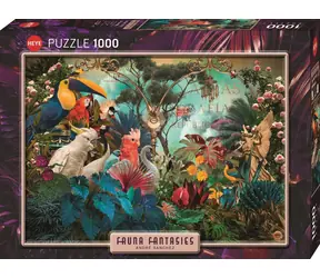 HEYE Puzzle Fauna Fantasies: Vogelvielfalt / 1000 Teile / 70 x 50 cm