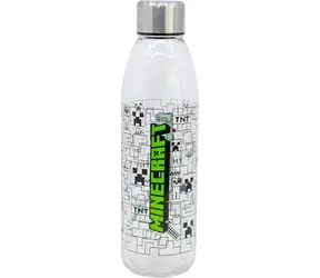 STOR Minecraft Trinkflasche 980 ml / BPA- und phthalatfreier Kunststoff / Metallschraubverschluss