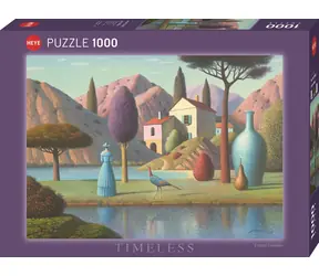 HEYE Puzzle Timeless: Dame in Blau / 1000 Teile / 70 x 50 cm