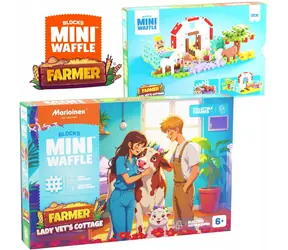 MARIOINEX Mini-Waffel-Tierarzthaus-Bausatz / 110 Teile